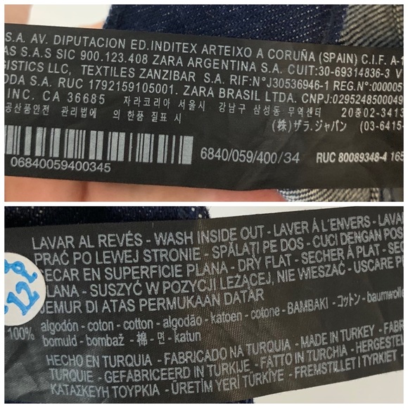 Zara Sunset Heritage Straight High Rise Jeans NWT - Picture 7 of 7